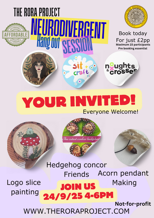 NEURODIVERGENT HANGOUT IS ON THE MOVE!